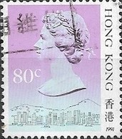 HONG KONG 1991 Queen Elizabeth And Central Victoria - 80c Multicoloured FU - Used Stamps