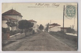 SAINT GERMAIN LAVAL  [42] Loire - 1907 - Rue De La Gare - Colorisée - Saint Germain Laval