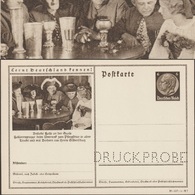 Allemagne 1939. Entier Postal Touristique Spécimen. Bière De La Pentecôte, Travailleurs Du Sel, Halle, Costumes - Bier