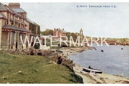 SWANAGE FROM N.E. OLD COLOUR POSTCARD DORSET - Swanage