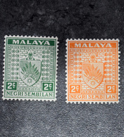 MALAYA  STAMPS  Coat Of Arms    1935    ~~L@@K~~ - Negri Sembilan