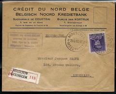 Doc. De MOUSCRON - C  C -  MOESKROEN  25/06/1936  (type Képi N° 322) En Rec. - Posta Rurale