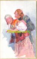 CPA ILLUSTRATEUR APSIT RUSSE ARTIST SIGNED ART NOUVEAU CARD RUSSIA RUSSIAN ART FOLK - Bilibine