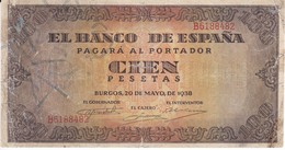 BILLETE DE ESPAÑA DE 100 PTAS 20/05/1938 SERIE B (BANK NOTE) - 100 Peseten