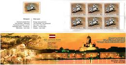 Latvia  2003 .  Helsinki 2003. Motosport:70. Bklt Of 6.Top/bot Imp. Michel # 599D   MH - Lettonie