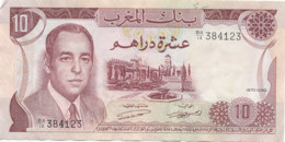 BILLET -BANQUE DU   MAROC -  DIX DIRHAMS - Morocco