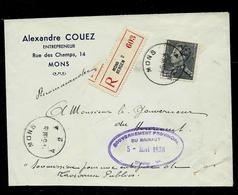 Doc. De MONS 2  Du  04/05/38  En Rec. Mons -Berchem 2 Avec Poortman N° 432 (côte: 25 € Sur Lettre) - Correo Rural