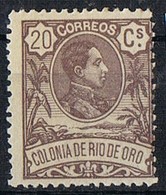 Sello 20 Cts 1909. Colonia Española RIO De ORO, Num 46 ** - Rio De Oro