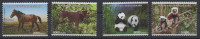 Madagascar Madagaskar 2014 Mi. 2678x/2681x Chine China Set Of 4 Joint Issue Faune Fauna Panda Cheval Horse Pferd - Madagaskar (1960-...)