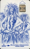 POLYNESIE FRANCAISE  -  PhoneCard  - Vahiné Bleue  -  PF10  -  30 Unités - Französisch-Polynesien