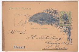 Brazil. Card Send To St Paulo - Brieven En Documenten