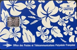 POLYNESIE FRANCAISE  -  PhoneCard  - Paréo Bleu  -  30 Unités  -  PF 17 - Polynésie Française