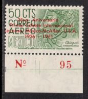 Mexico 1961 Not Issued Mi# III ** MNH - Overprinted - Rocket Launch Between McAllen And Reynosa / Space - North  America