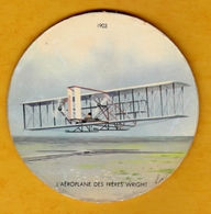 Sous-bock Cartonné - Desserts Yabon - Collection Les Premiers Aéroplanes - Aéroplane Des Frères Wright 1903 N°4 - Autres & Non Classés