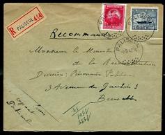 Doc. De PALISEUL  04/09/47 En Rec. Avec N° 749 (Gerlache) Et 727 (Ostende-Douvres) - Correo Rural