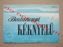 Hungary, Budapest / Badacsonyi KÉKNYELŰ - Old Label ( 1971 ) - Altri & Non Classificati
