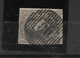 België  N° 10 Stempel D80 Sombreffe - 1858-1862 Medallions (9/12)