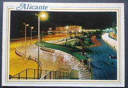 Spain - Alicante. Postiguet Beach. Nocturnal View - Alicante