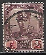 JOHORE  -   1911.  Y&T N° 64 Oblitéré .  Sultan Ibrahim - Johore