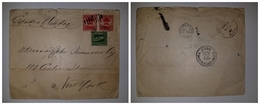 O) 1900 CUBA - SPANISH ANTILLES, ROYAL PALM 2c, COLUMBUS 10c, FROM CIENFUEGOS TO USA - Cartas & Documentos