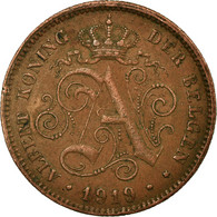 Monnaie, Belgique, Albert I, 2 Centimes, 1919, TTB, Cuivre, KM:65 - 2 Centimes