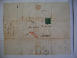 GERMANY (BADEN) - LETTER FROM CONSTANZ TO TAGERWEILEN (SWITZERLAND) IN 1855 IN THE STATE - Storia Postale