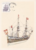 Carte Maximum  Ship Bateau Pologne Voilier - Tarjetas Máxima