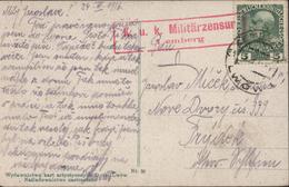 Pologne Occupation Autrichienne YT Autriche 104 CAD Lemberg Lwow 25 III 1916 Censure K.u.k Militärzensur Lemberg - Storia Postale