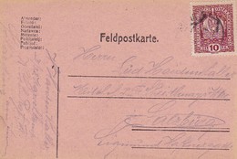 Feldpostkarte 3/28 K.Sch.Rgt III - Schärding Nach Salzburg - 1917 (50220) - Briefe U. Dokumente