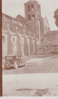 Photo 7x11 Cm AUTO 1920/30 Devant La Basilique De VEZELAY (Située Et Datée 07/1932 Au Dos ) - Automobiles