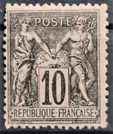 FRANCE 1877 - MNG - YT 89 - 10c - 1876-1898 Sage (Tipo II)