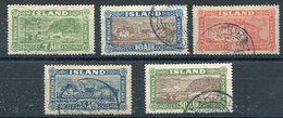 ICELAND 1925 Views  Definitive, Used.  Michel 114-18 - Used Stamps