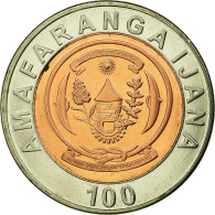 Monnaie, Rwanda, 100 Francs, 2007, British Royal Mint, TTB, Bi-Metallic, KM:32 - Rwanda