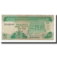 Billet, Mauritius, 10 Rupees, Undated (1985), KM:35a, TB - Mauricio