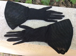 TP04 // GANTS DE CEREMONIE POUR ENFANT / NOIRS - Other & Unclassified