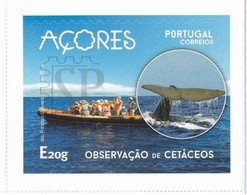 Portugal 2020 Açores Autoadesivos Turismo Fauna Cetaceans Baleia Whale Environment Conservation - Baleines