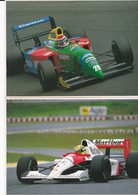 SPORT .COURSES AUTO. Lot 2 Cpm 12x18 . BENETTON -FORD Et AYRTON SENNA (Phots R.W. Schlegelmilch ) - Otros & Sin Clasificación