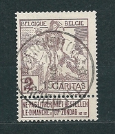 [85_0001] Zegel 85 Met Ster Stempel Berchem (vl) Scan Voor- En Achterzijde RELAIS - 1910-1911 Caritas