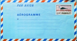 FRANCE AÉROGRAMME  - 4.2 F.   Avion Concorde Survolant Paris - Papiere