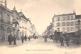 78-MEULAN- PLACE DU MARCHE ET GAMBETTA - Meulan