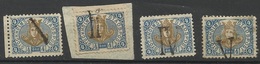 SUEDE SWENDEN STOCKHOLM  STOCKHOLMS LOKALPOST 1887 4 Timbres - Local Post Stamps