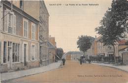 78-SAINT-CYR-L'ECOLE- LA POSTE ET LA ROUTE NATIONALE - St. Cyr L'Ecole