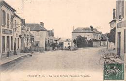 78-TOUIRY- LA RUE DE LA POSTE ET ROUTE DE VERSAILLES - Thoiry