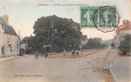 78-VILLENNES- LA PLACE ET L'AVENUE DU PRESIDENT - Villennes-sur-Seine