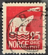 NORWAY 1925 - Canceled - Sc# 110 - Air Mail 25o - Gebruikt