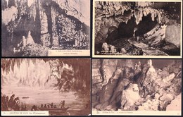 LOT OF 33 CPA GROTTES - GROTTE - SPELEOLOGIE - SPELEOLOGY - CAVE - STALACTITE - STALAGMITE - SPELÄOLOGIE - Bergsteigen