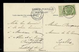 CP Overyssche - Panorama - Obl. OVERYSSCHE 28/07/1908 - Poste Rurale