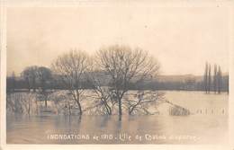 78-CHATOU-CARTE-PHOTO-INONDATION DE 1910,L'ILE DE CHATOU DISPARUE - Chatou