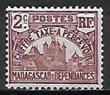 MADAGASCAR  -  Timbre-Taxe  -   1908 . Y&T N° 8 *. - Timbres-taxe