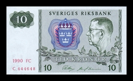 Suecia Sweden 10 Kronor 1990 Pick 52e SC UNC - Suède